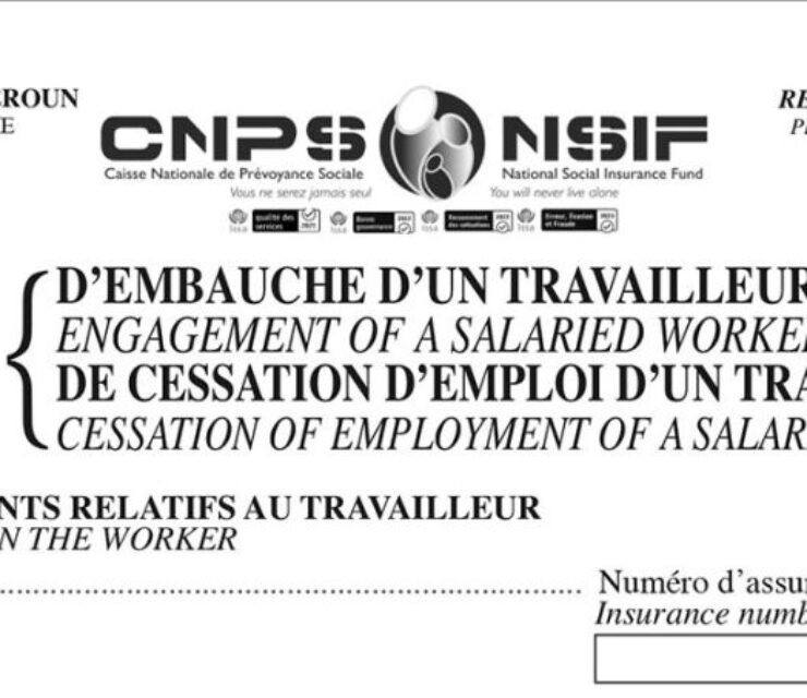 Avis d’embauche d’un travailleur de cessation d’emploi d’un travailleur, CNPS Cameroun, PDF