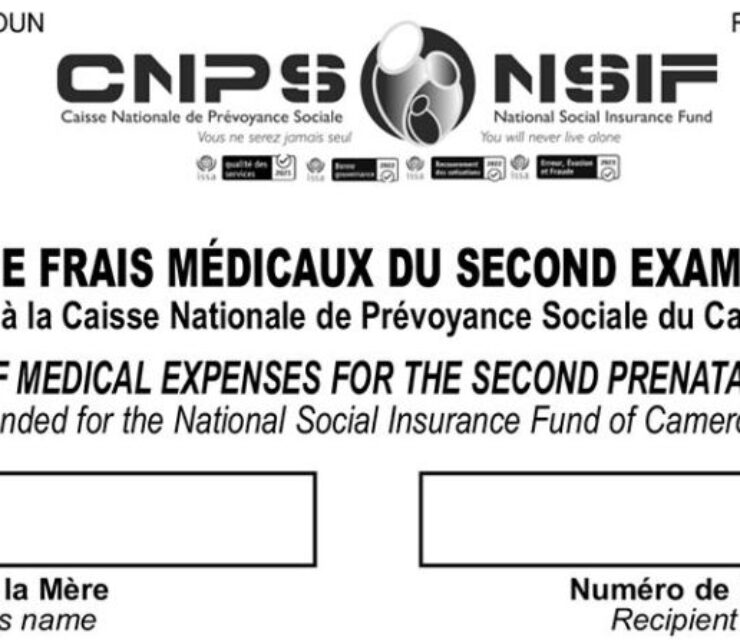 Certificat de frais Médicaux du second examen Prénatal, CNPS Cameroun, PDF