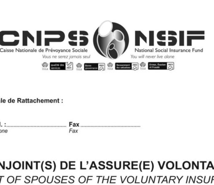 Conjoint(e) de l’assuré volontaire, CNPS Cameroun, PDF