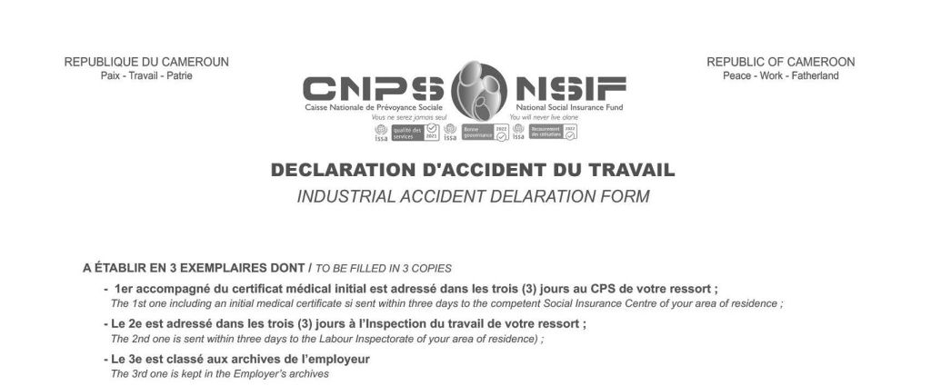 Déclaration accident de travail - maladie professionnelle CIPRES