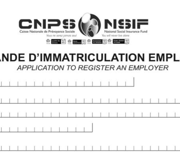 Demande d’Immatriculation d’un Employeur, CNPS Cameroun, PDF