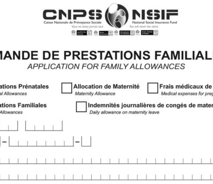Demande de prestations Familiales, CNPS Cameroun, PDF