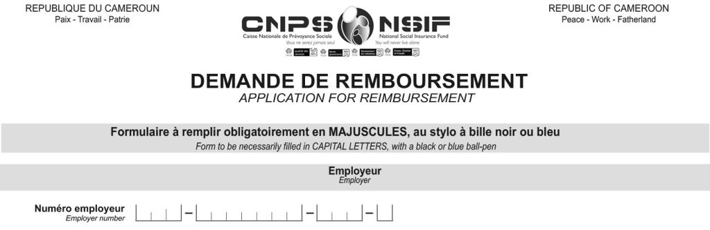 Demande de remboursement, CNPS Cameroun, PDF