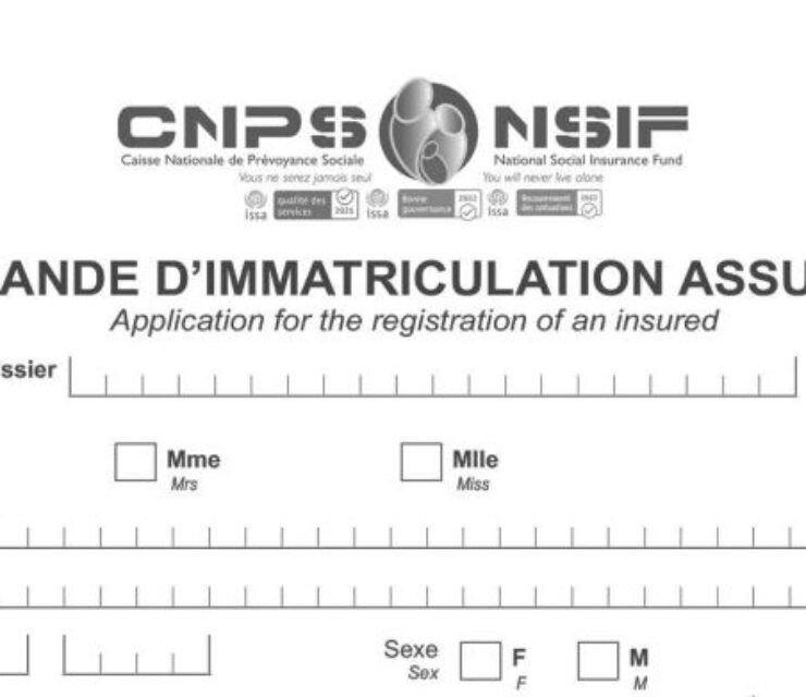 Demande d’immatriculation Assuré(e), CNPS Cameroun, PDF