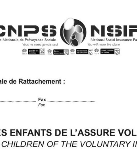 Demande de pension, CNPS Cameroun, PDF